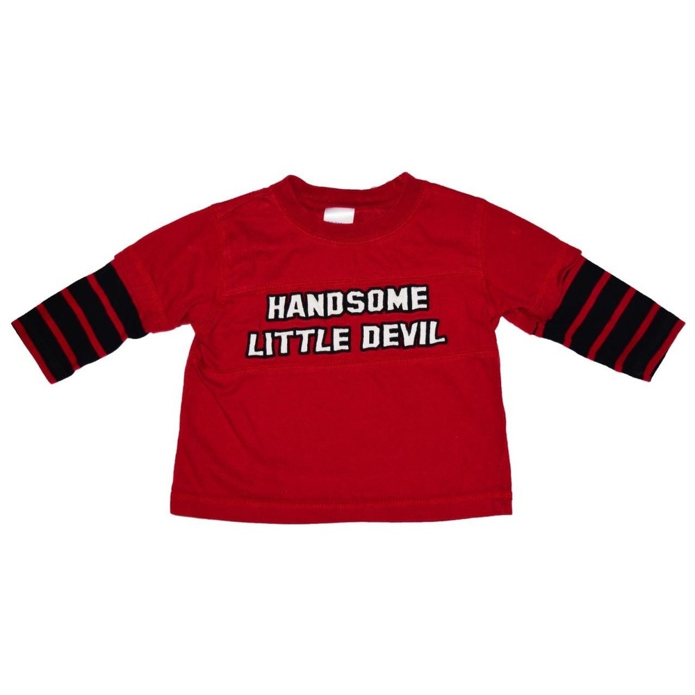 VTG Gymboree Baby Boys 6 12 Months Long Sleeve Handsome Tee T Shirt